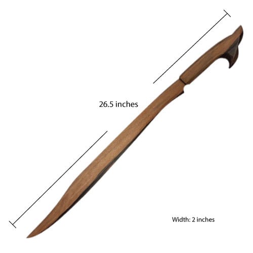 pinuti wooden sword size